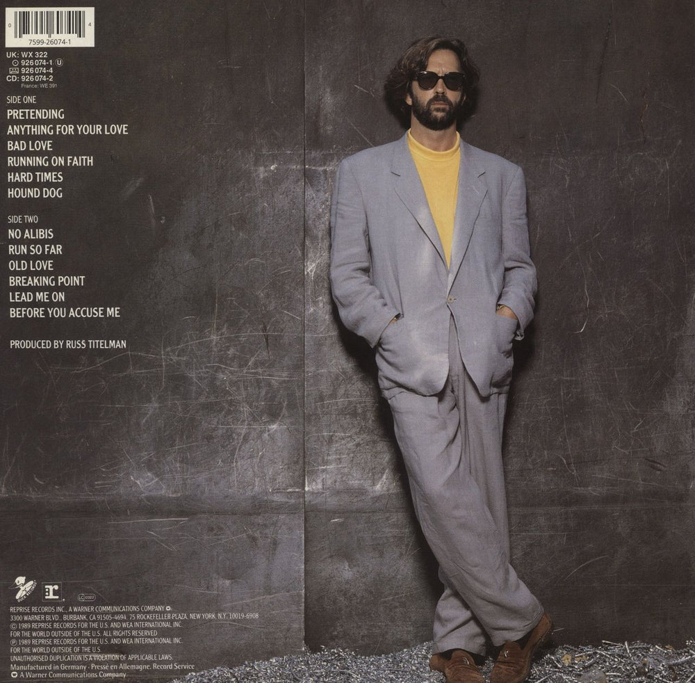 Eric Clapton Journeyman UK vinyl LP album (LP record) 075992607414