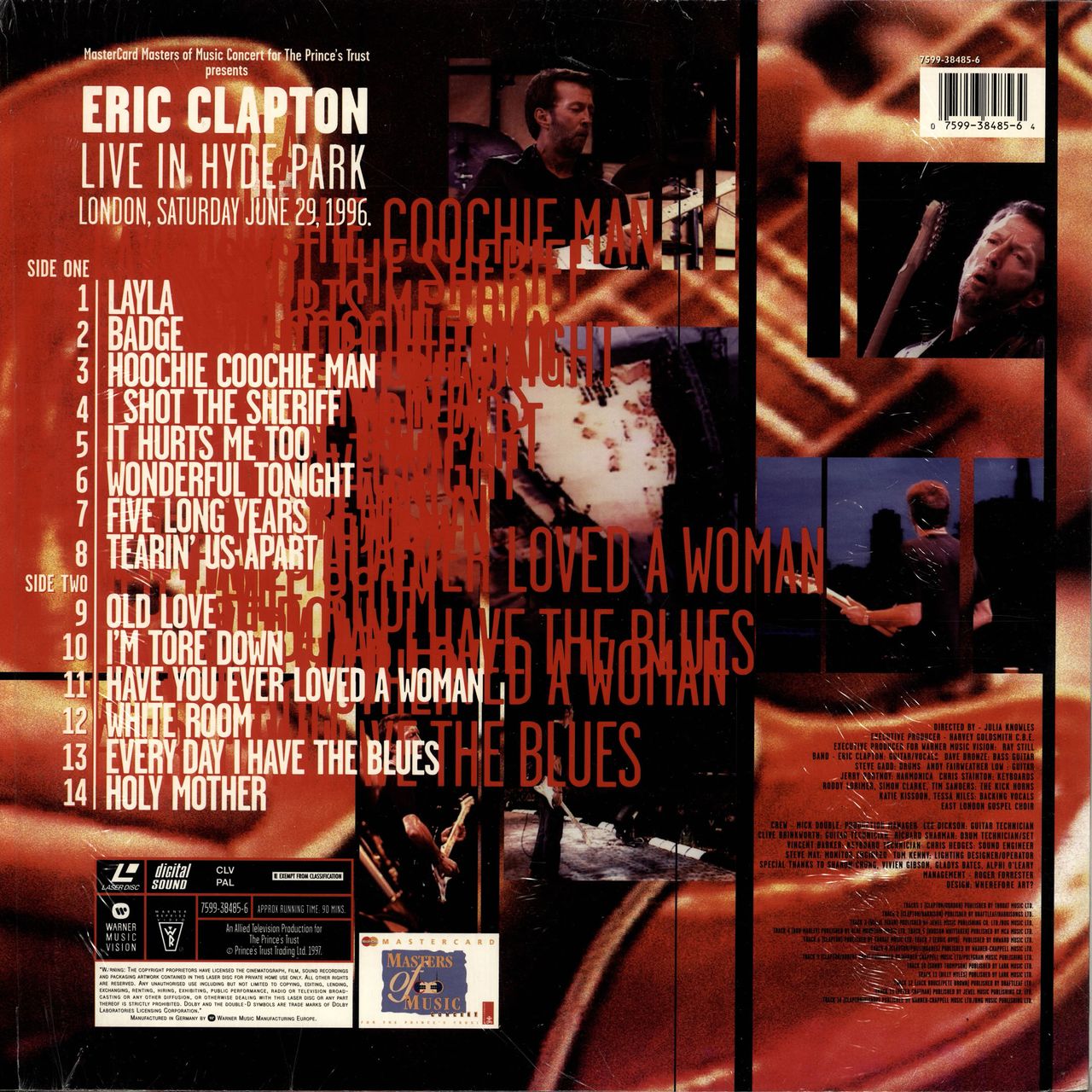 Eric Clapton Live In Hyde Park German Laserdisc — RareVinyl.com