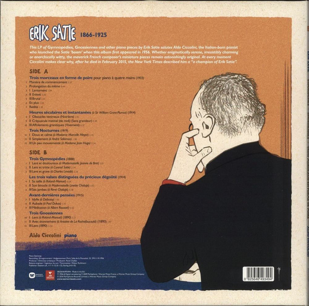 Erik Satie Satie - RSD16 - 180gm Vinyl UK vinyl LP album (LP record) 825646493494