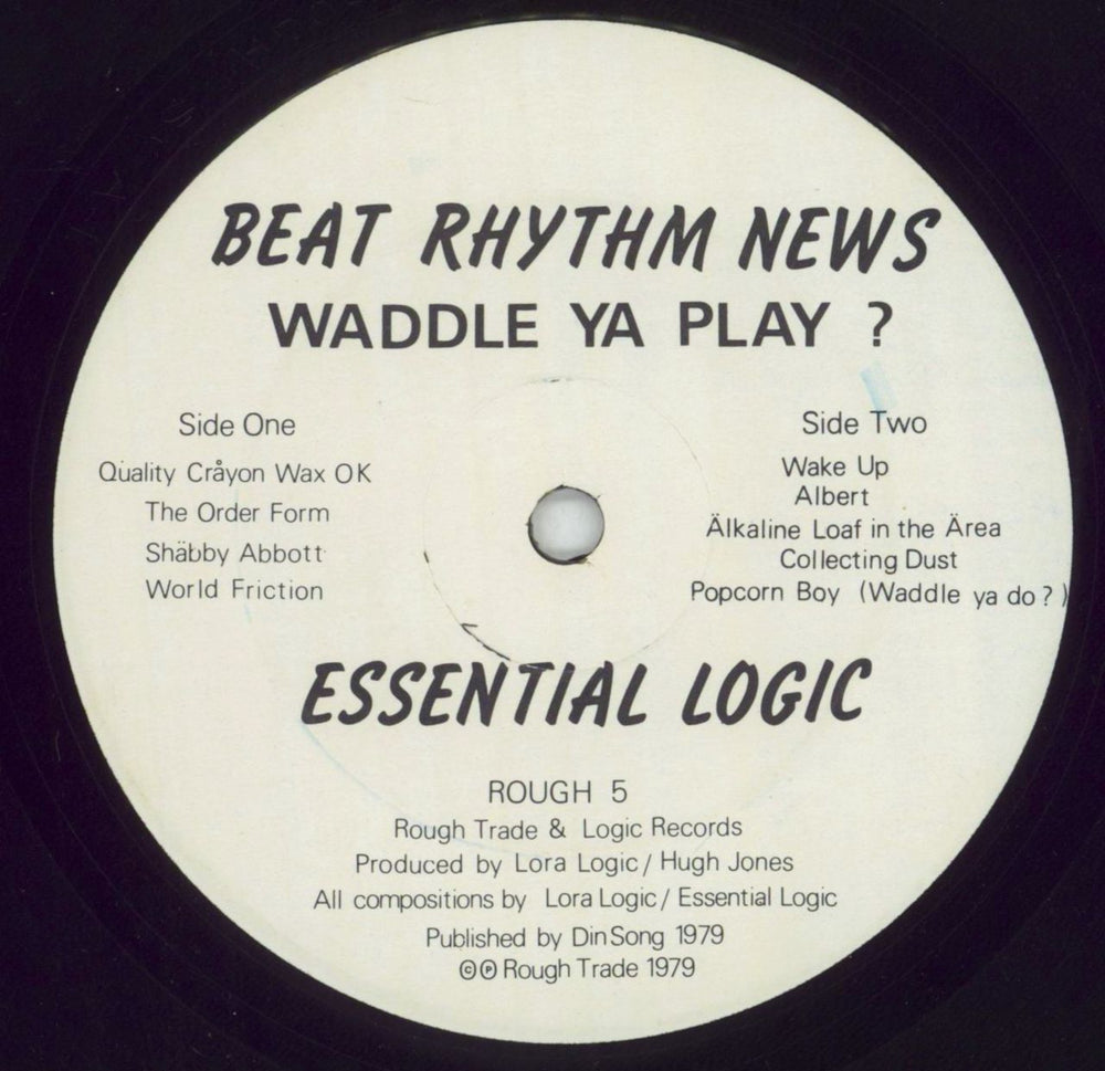 Essential Logic Beat Rhythm News UK vinyl LP album (LP record) EAZLPBE304297