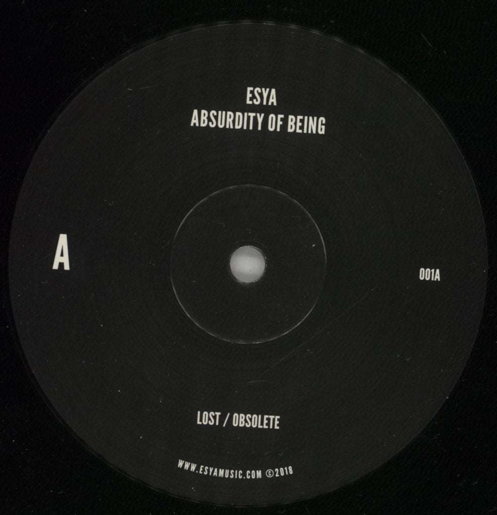 Esya Absurdity Of Being - Autographed UK 10" vinyl single (10 inch record) 97410AB875051