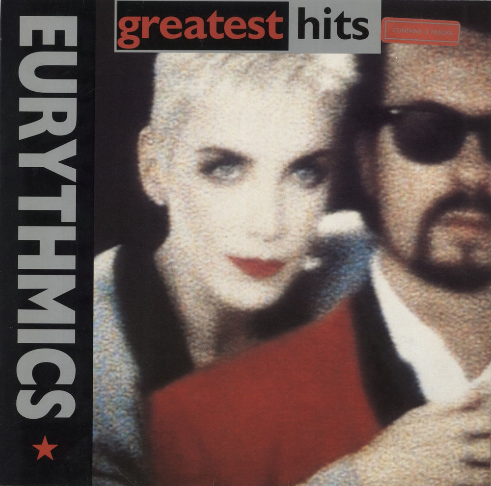 Eurythmics Greatest Hits - Stickered Sleeve German vinyl LP album (LP record) PL74856