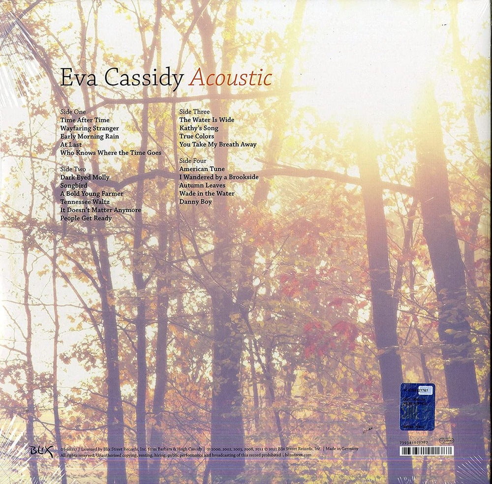 Eva Cassidy Acoustic - 180 Gram - Sealed UK 2-LP vinyl record set (Double LP Album) E.C2LAC772406