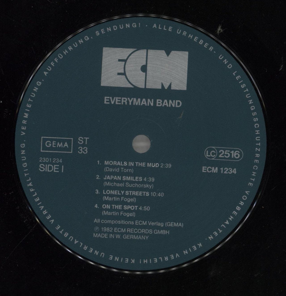 Everyman Band Everyman Band German vinyl LP album (LP record) ZVFLPEV858890