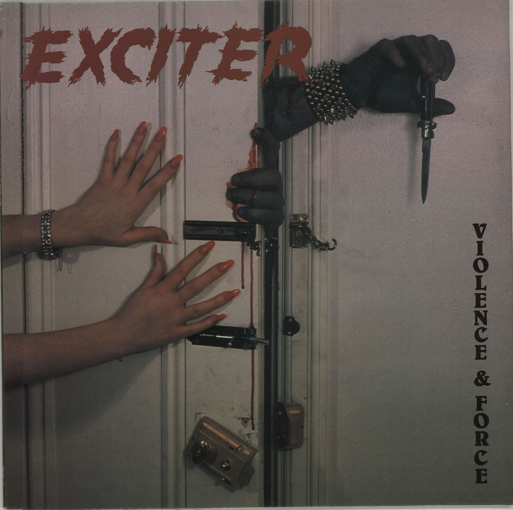 Exciter Violence & Force UK vinyl LP album (LP record) MFN17