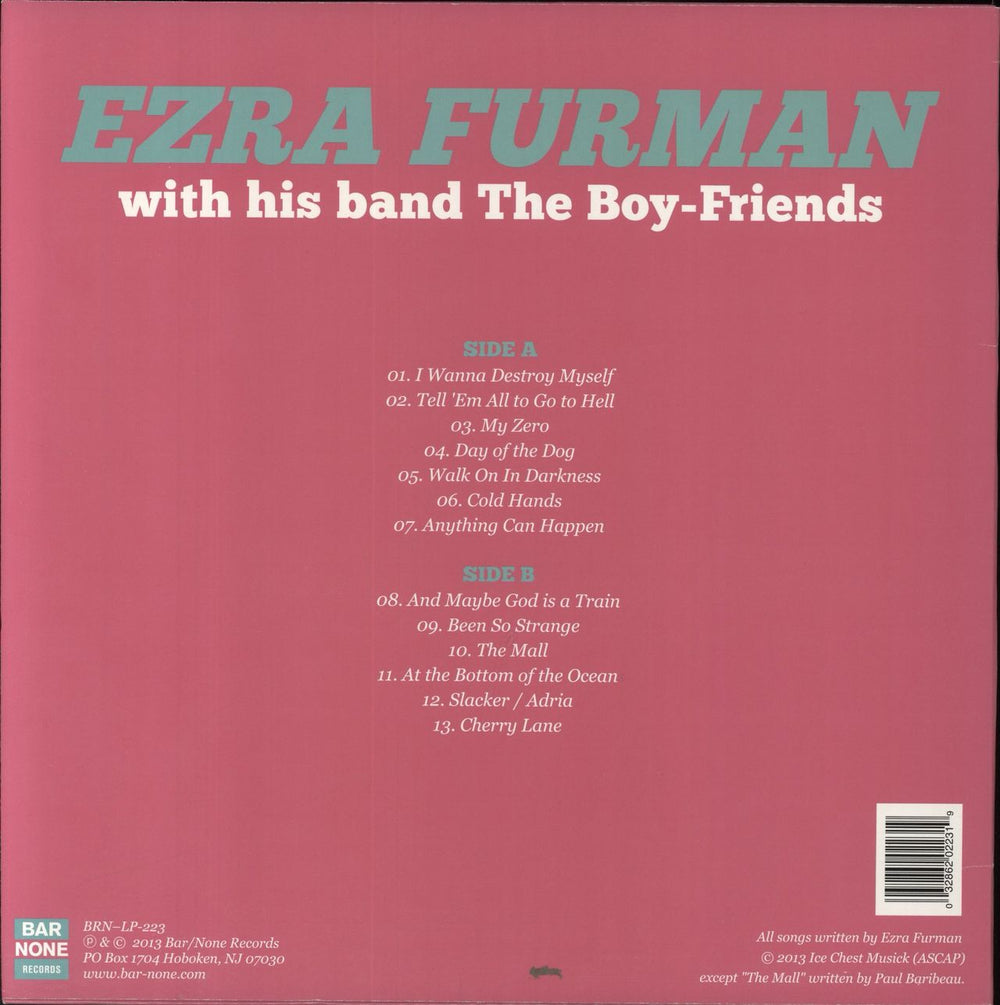 Ezra Furman Day Of The Dog US vinyl LP album (LP record) 032862022319