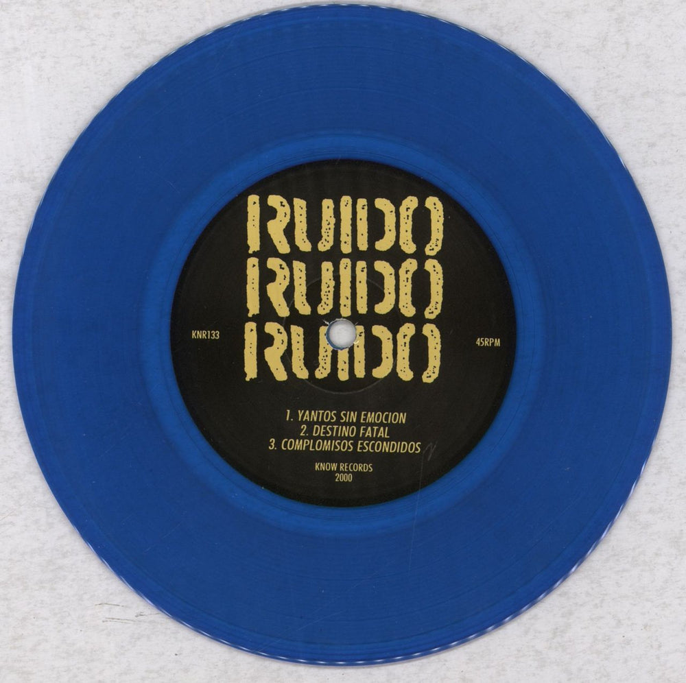 F.O.B Ruido / F*ck On The Beach - Blue Vinyl US 7" vinyl single (7 inch record / 45) 69407RU835220