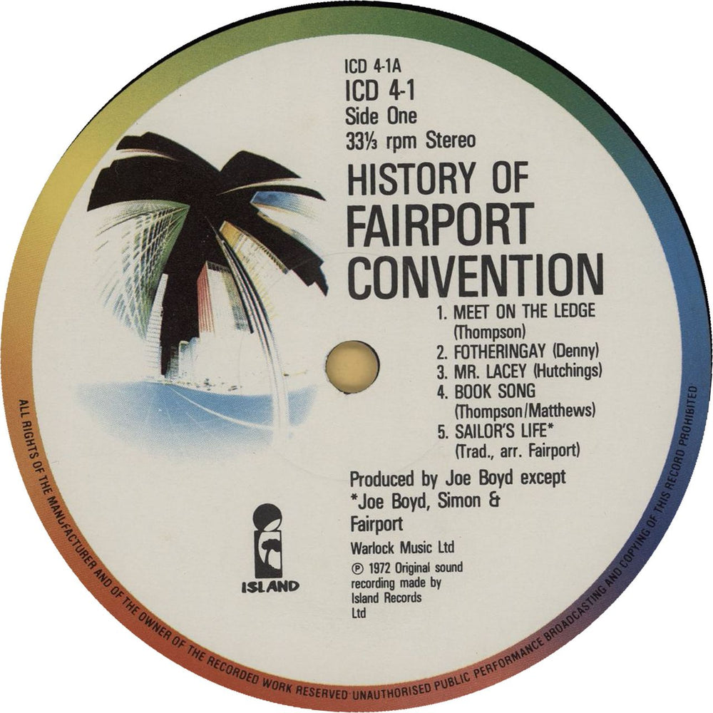 Fairport Convention The History Of Fairport Convention - 5th UK 2-LP vinyl record set (Double LP Album) F-C2LTH720284