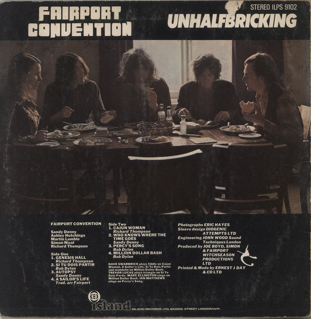 Fairport Convention Unhalfbricking - 1st - VG UK vinyl LP album (LP record)