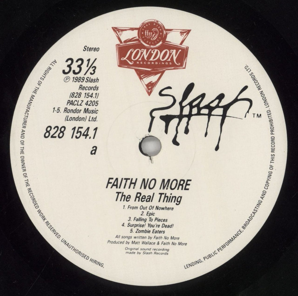 Faith No More The Real Thing - VG Dutch vinyl LP album (LP record) FNMLPTH814485