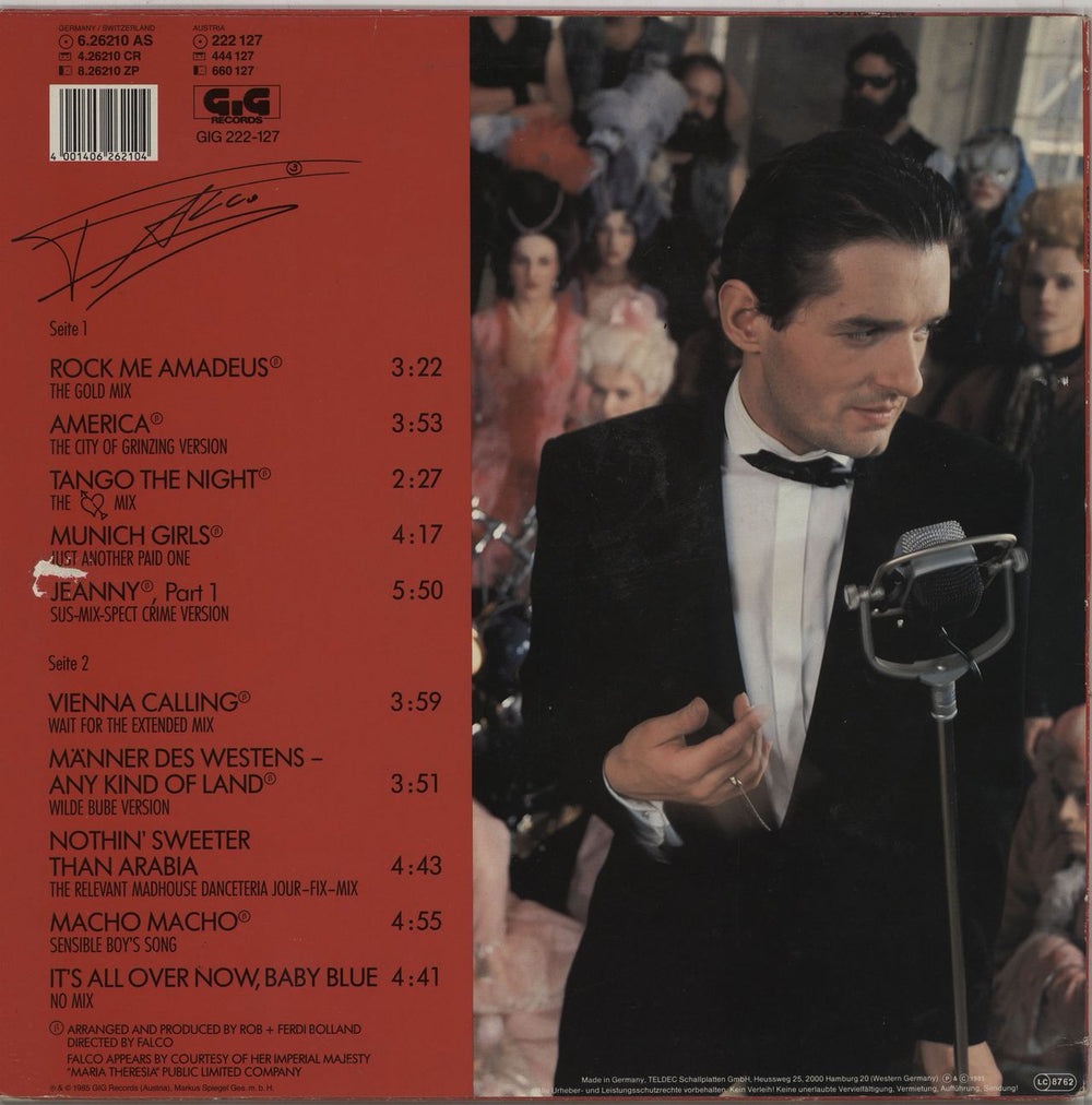 Falco Falco 3 German vinyl LP album (LP record) 4001406262104
