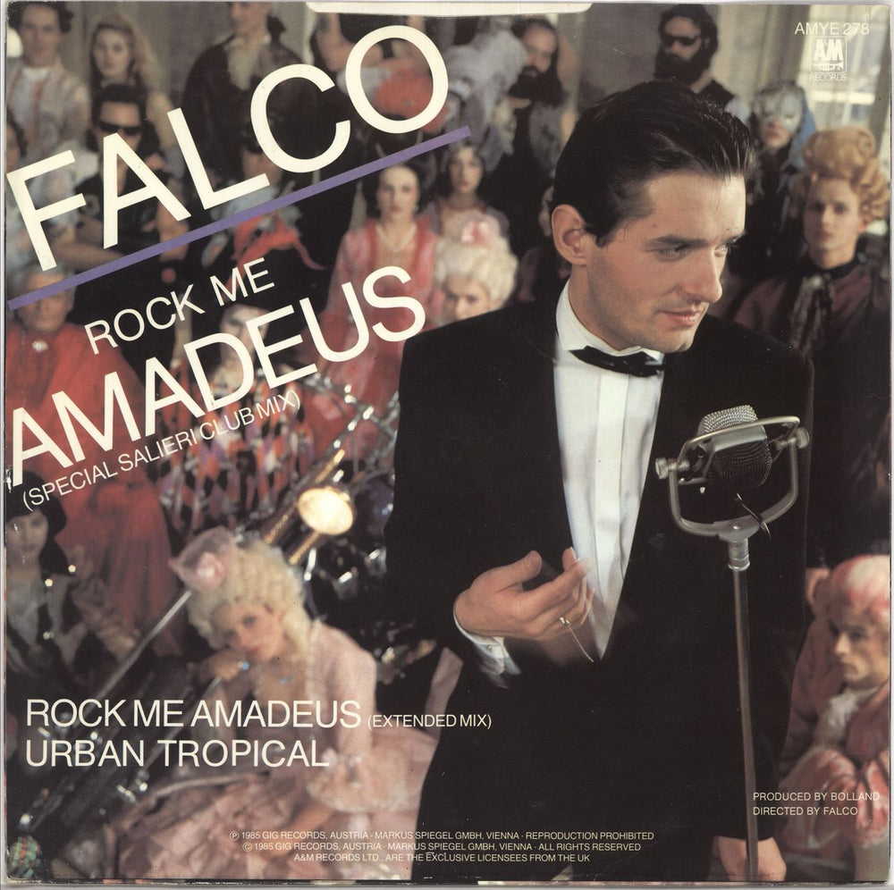 Falco Rock Me Amadeus (Special Salieri Club Mix) UK 12" vinyl single (12 inch record / Maxi-single)