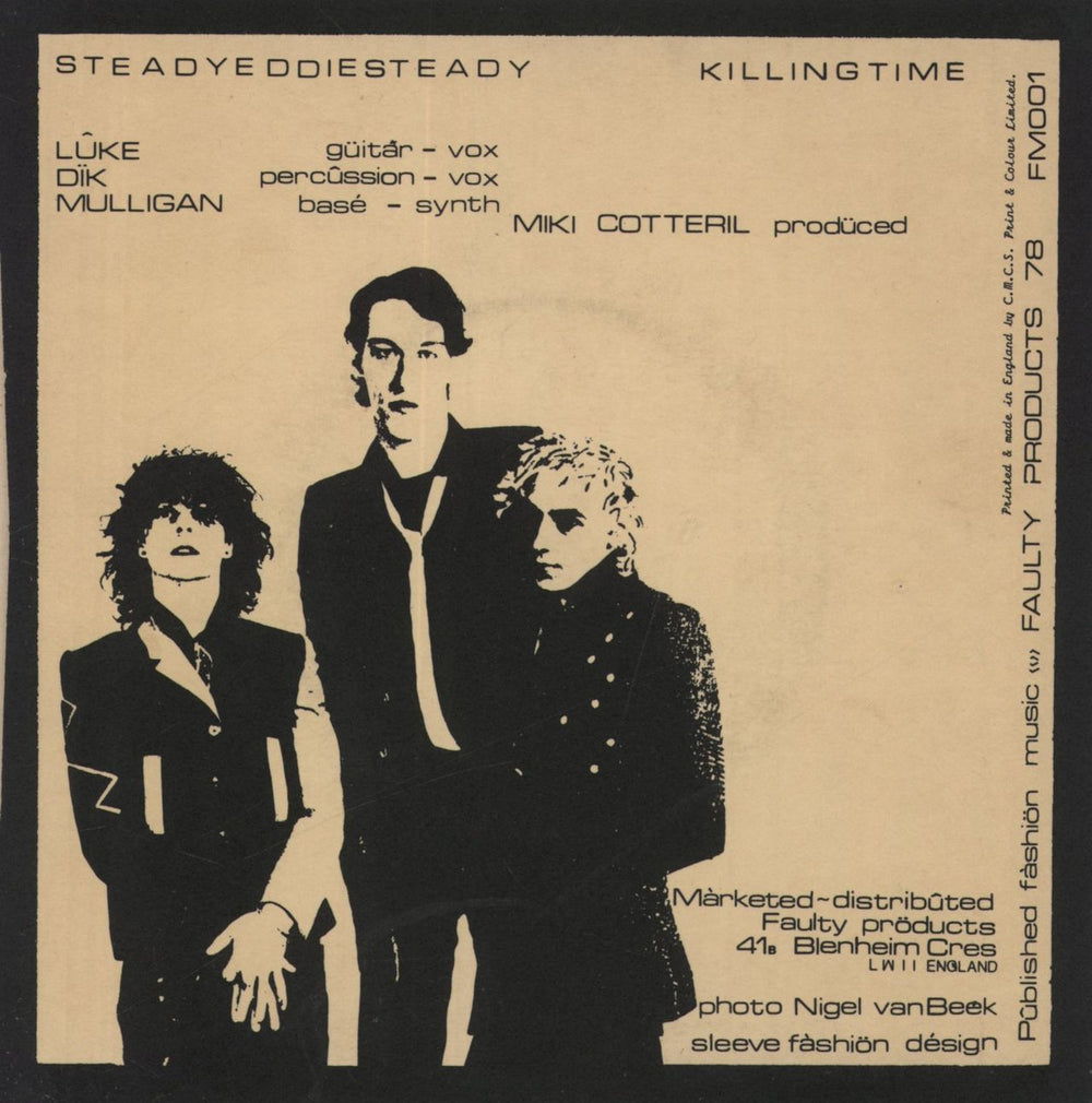 Fashion Steady Eddie Steady - 2nd UK 7" vinyl single (7 inch record / 45)