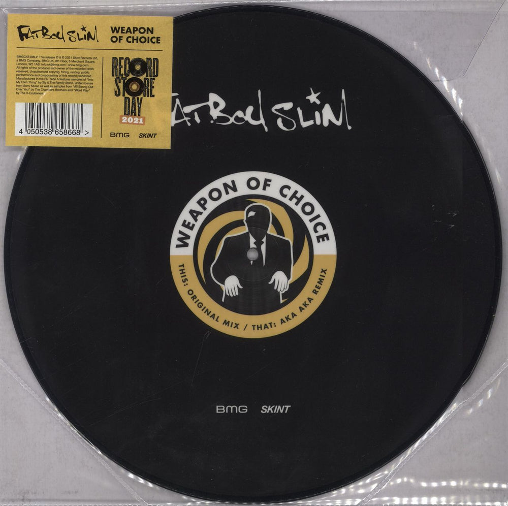 Fatboy Slim Weapon Of Choice - RSD21 UK 12" vinyl picture disc (12 inch picture record) BMGCAT498LP