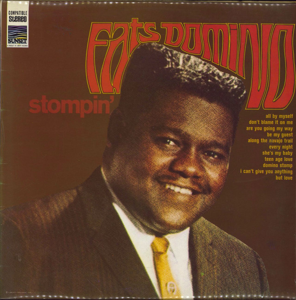 Fats Domino Stompin' Fats Domino UK vinyl LP album (LP record) SLS50023E