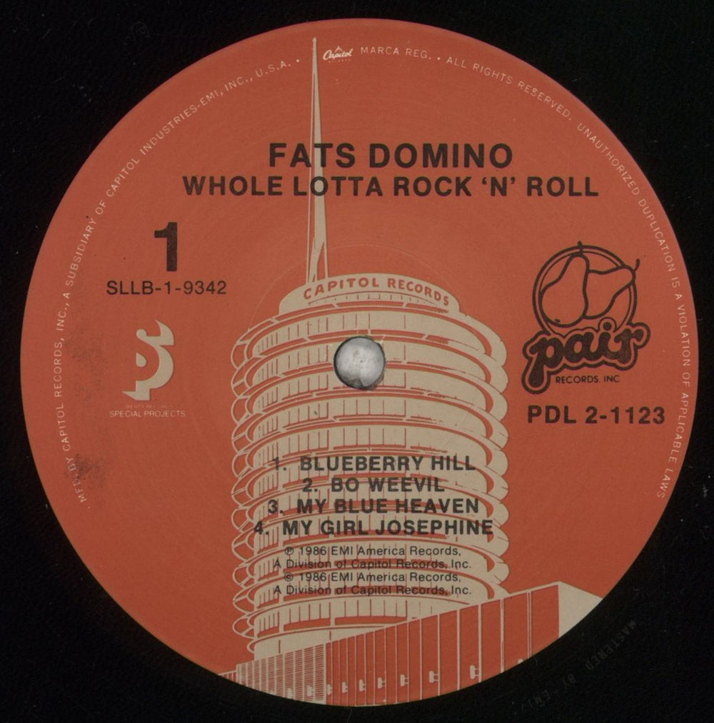 Fats Domino Whole Lotta Rock 'N' Roll US 2-LP vinyl record set (Double LP Album) FTD2LWH856011