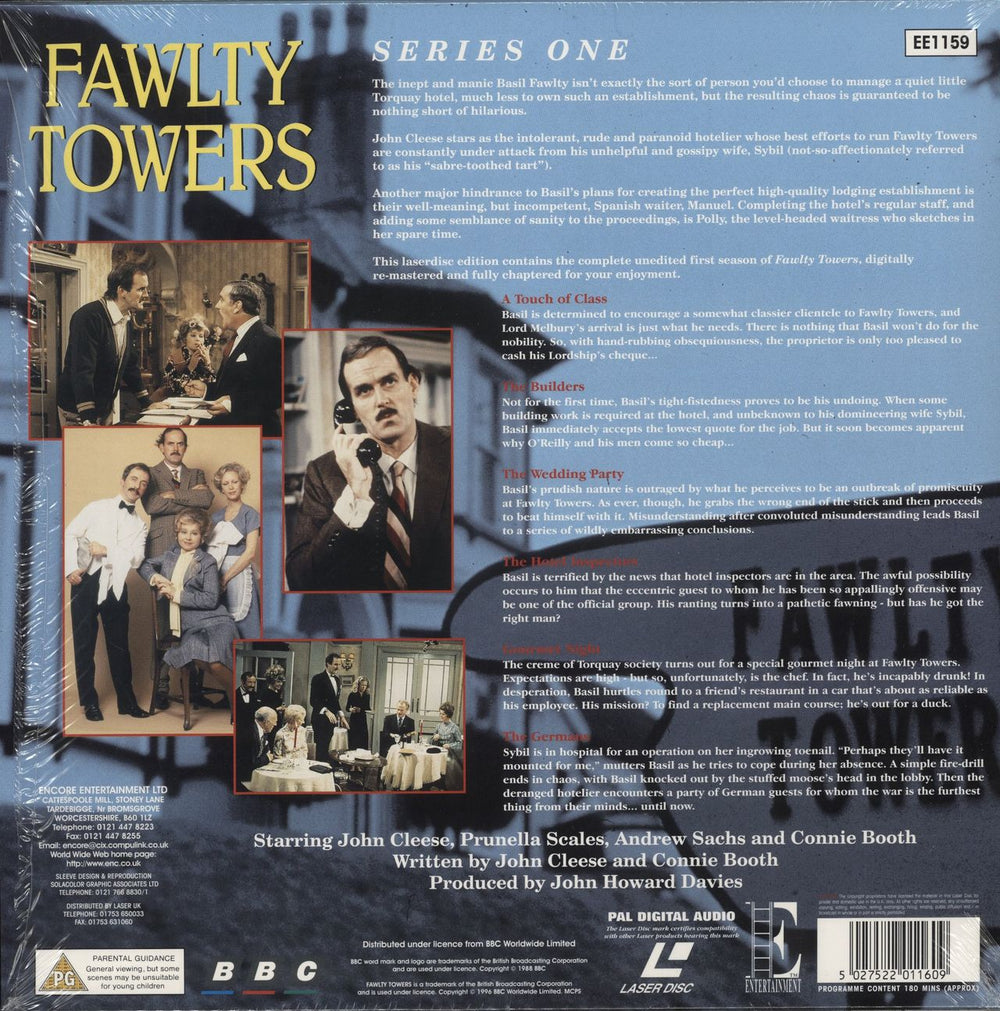 Fawlty Towers Fawlty Towers - Series One - Shrink UK laserdisc / lazerdisc 5027522011609'1979