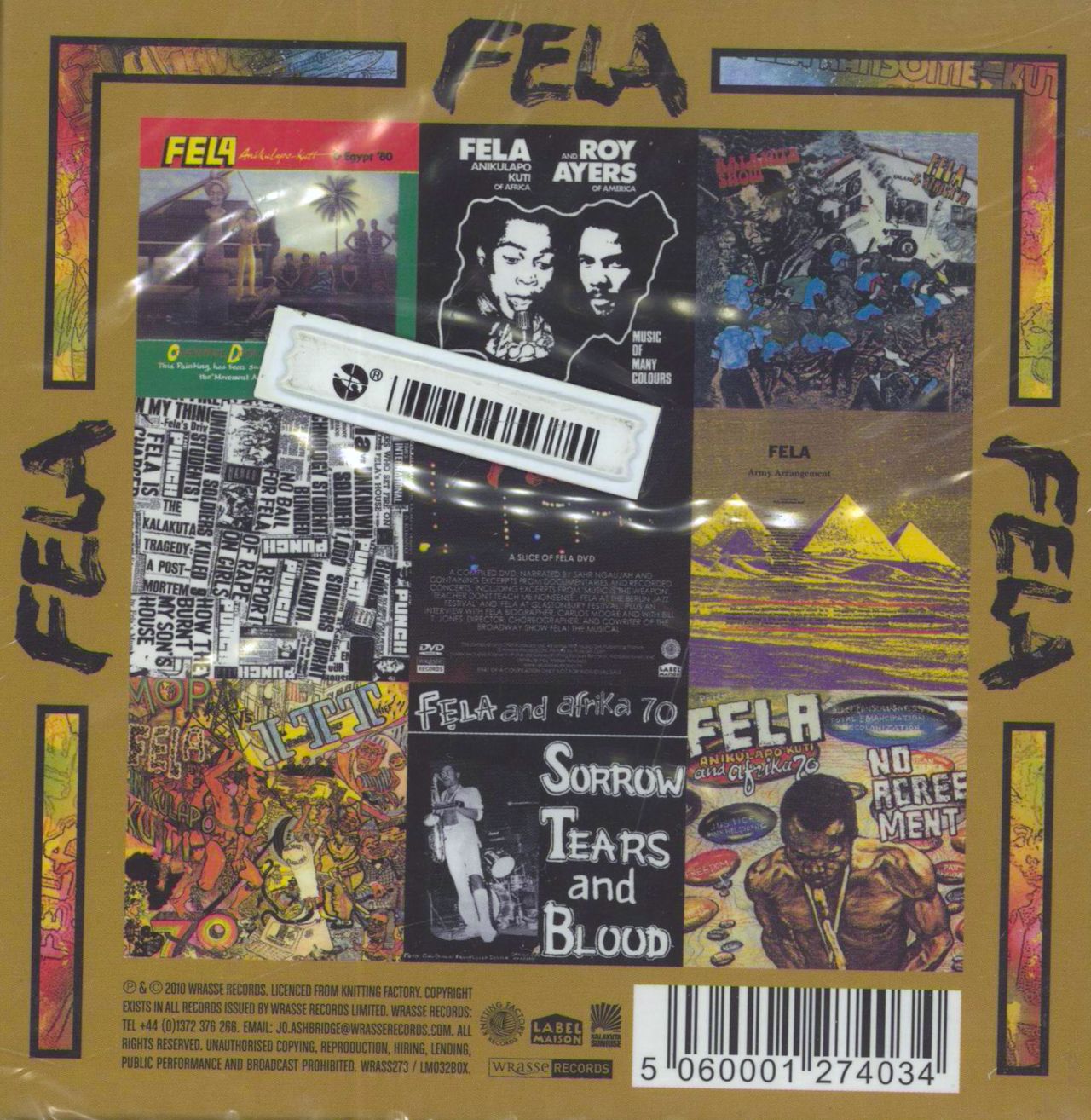 Fela Kuti 限定版cdボックスセット Fela Kuti Limited Edition Box Set Three - Sealed UK Cd album box