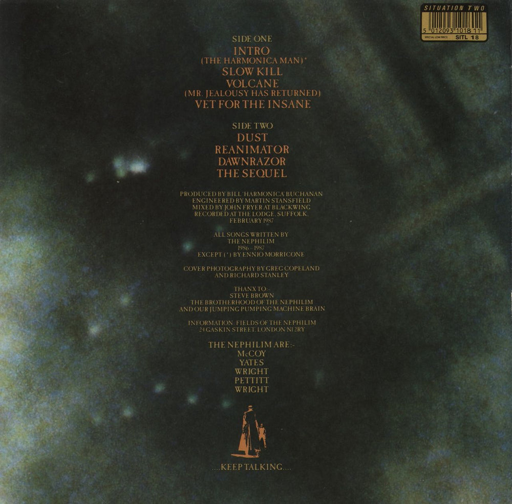 Fields Of The Nephilim Dawnrazor UK vinyl LP album (LP record) 5012093101811