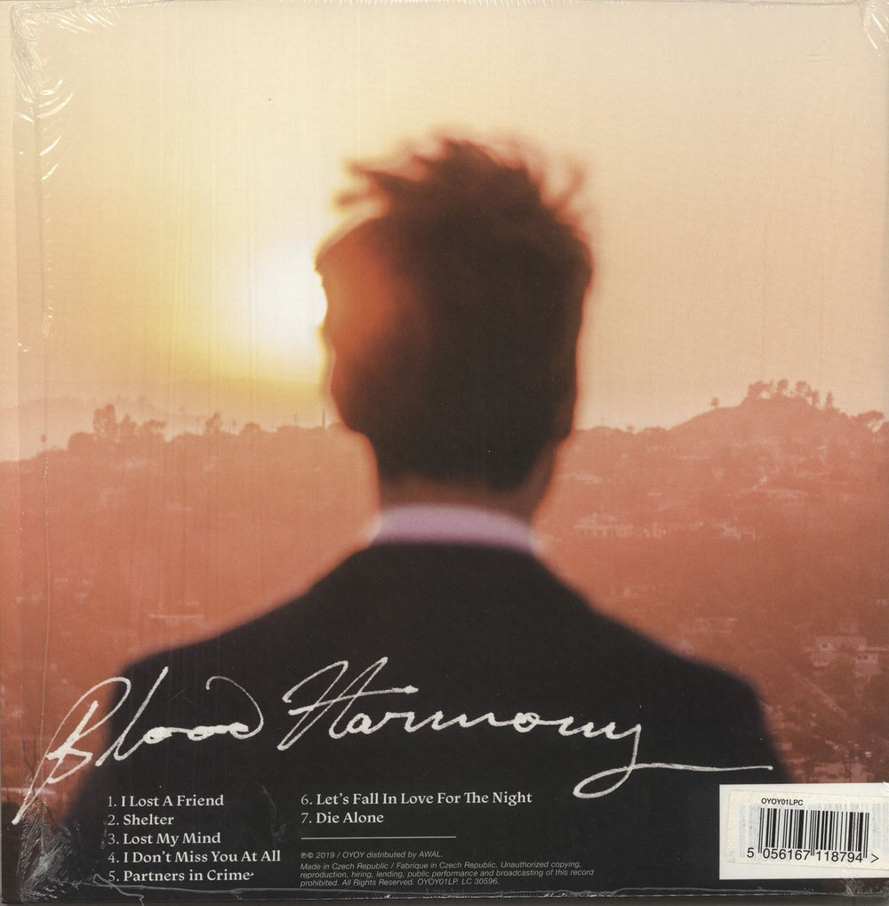 Finneas Blood Harmony - Red Vinyl US 12" vinyl single (12 inch record / Maxi-single) 5056167118794