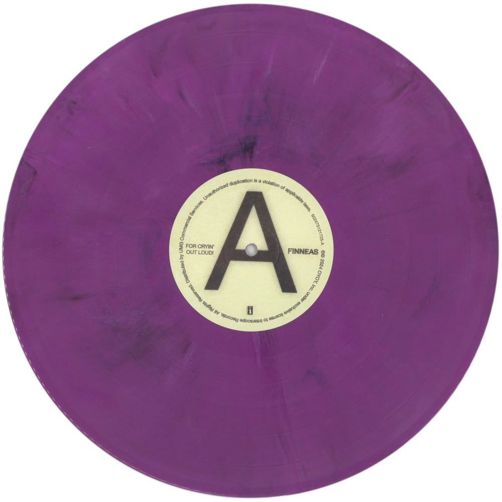 Finneas For Cryin' Out Loud - Purple Vinyl UK vinyl LP album (LP record) H1ZLPFO870127