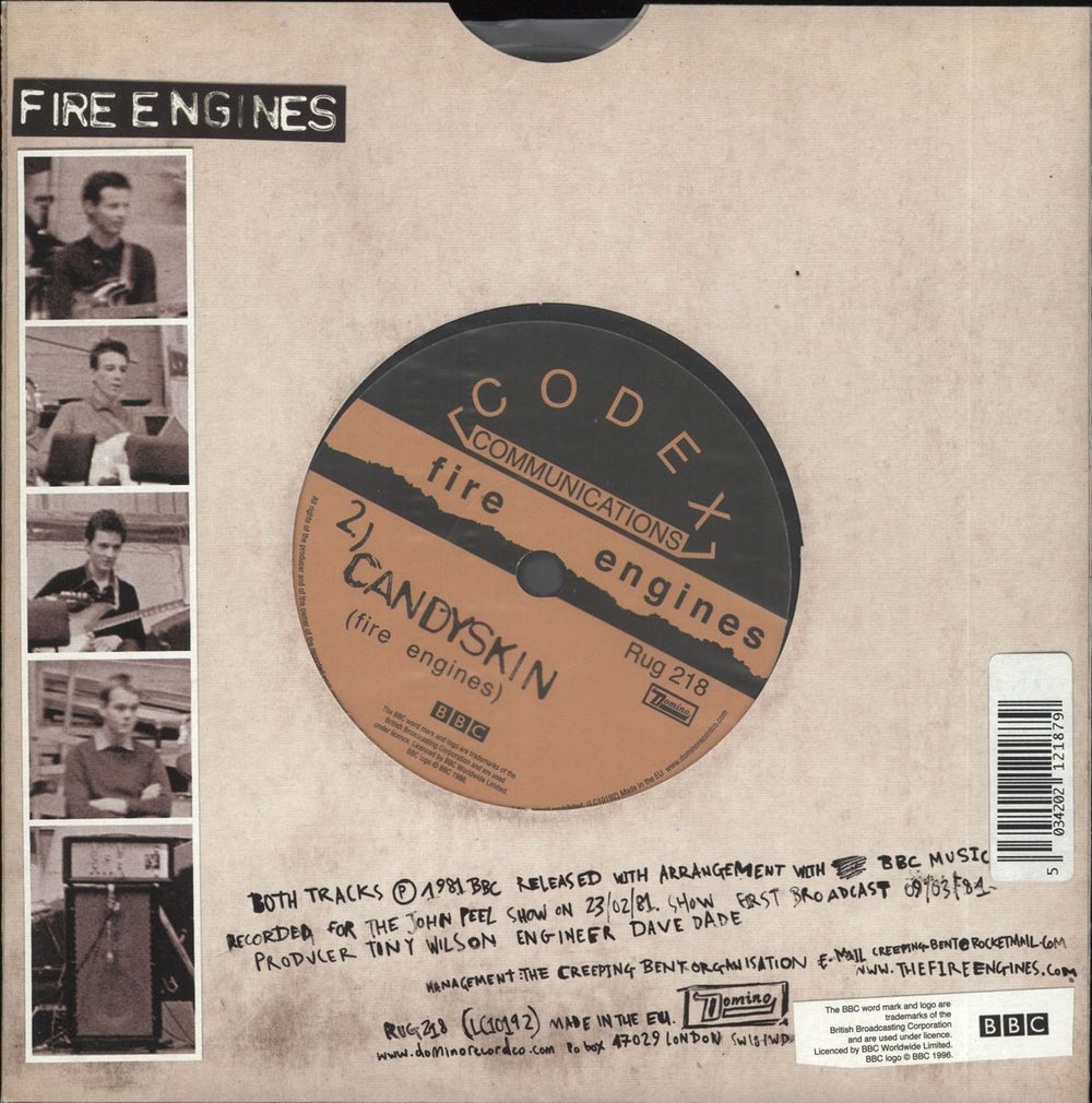 Fire Engines Discord / Candyskin UK 7" vinyl single (7 inch record / 45) FIR07DI350597