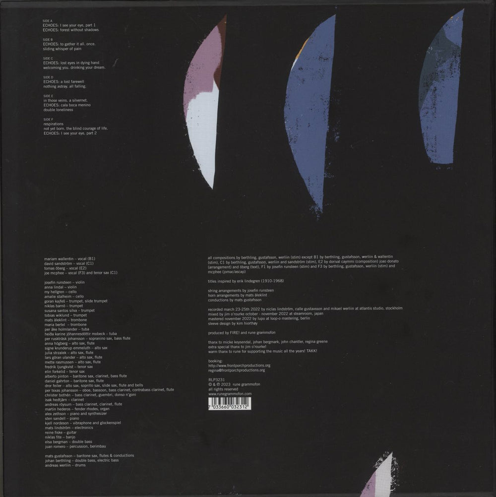 Fire! Orchestra Echoes UK 3-LP vinyl record set (Triple LP Album)