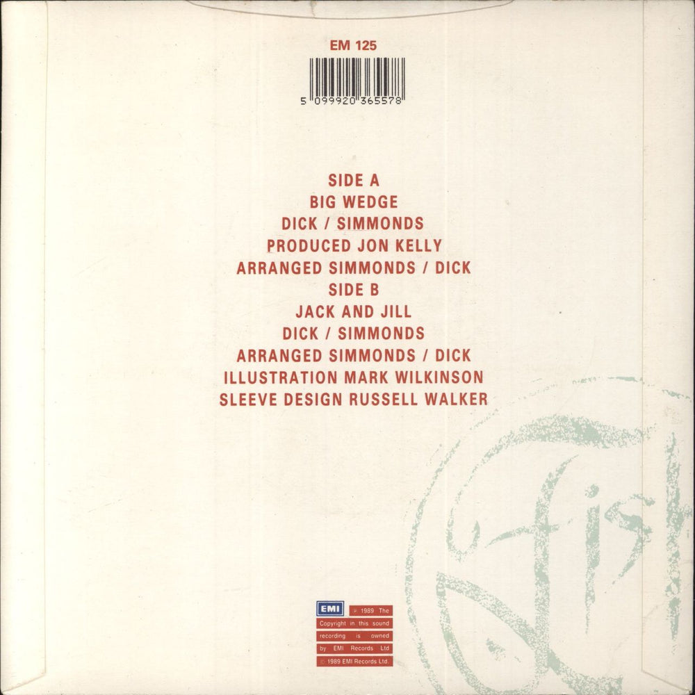 Fish Big Wedge UK 7" vinyl single (7 inch record / 45) 5099920365578