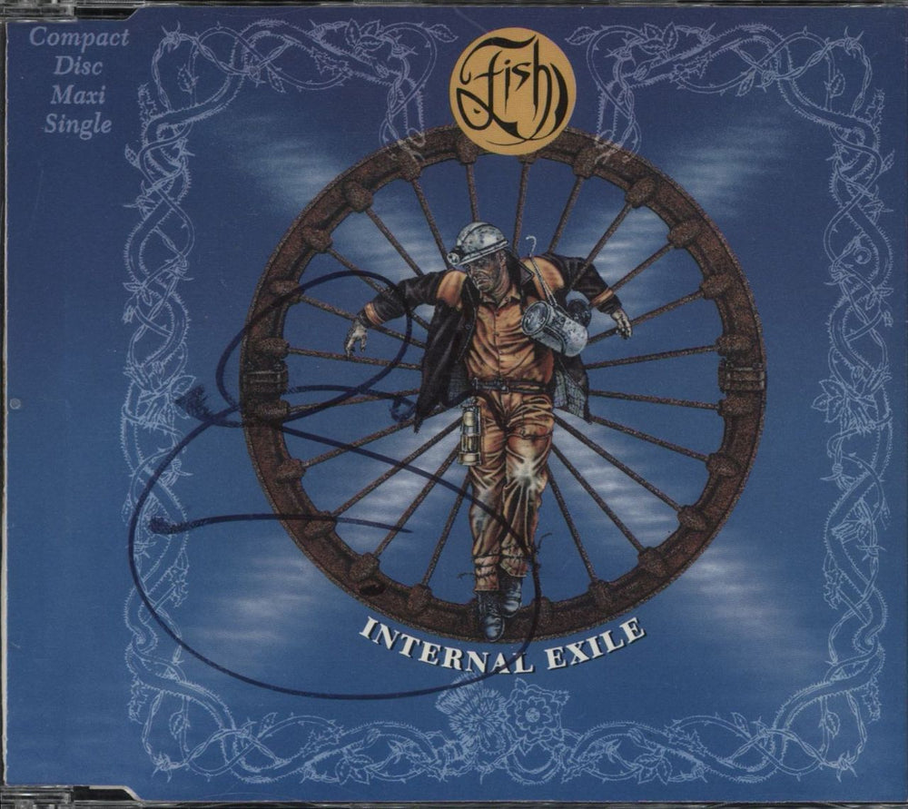 Fish Internal Exile - Autographed German CD single (CD5 / 5") 867751-2