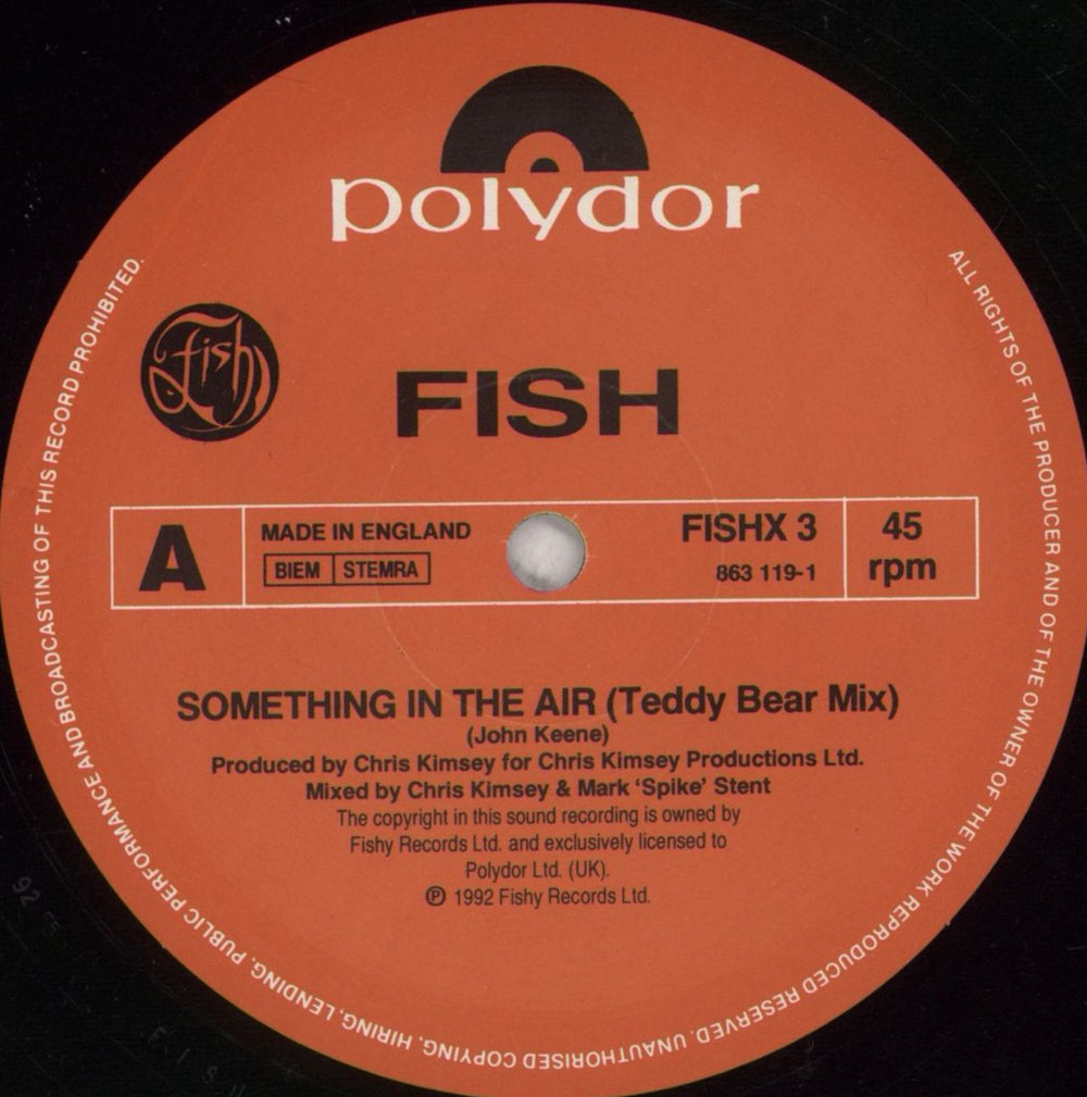 Fish Something In The Air UK 12" vinyl single (12 inch record / Maxi-single) FIS12SO19965