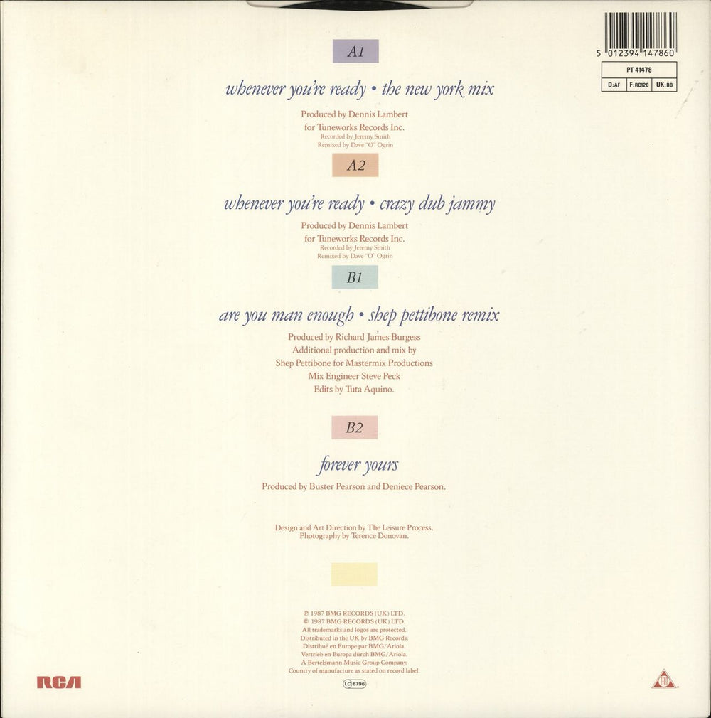 Five Star Whenever You're Ready UK 12" vinyl single (12 inch record / Maxi-single) 5012394147860