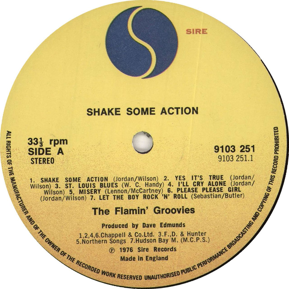 Flamin' Groovies Shake Some Action - 1st UK vinyl LP album (LP record) FLALPSH727345