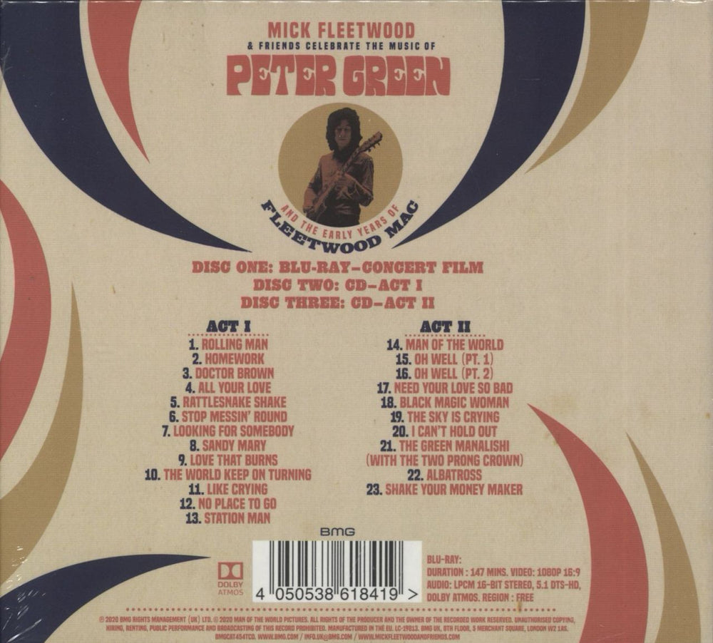 Fleetwood Mac Celebrate The Music Of Peter Green - 2C/Blu-ray - Sealed UK 2-disc CD/DVD set 4050538618419