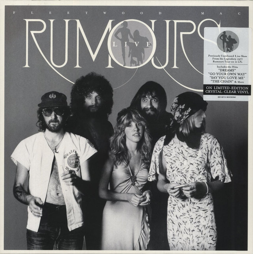 Fleetwood Mac Rumours Live - Crystal Clear Vinyl UK 2-LP vinyl record set (Double LP Album) RCV1567113