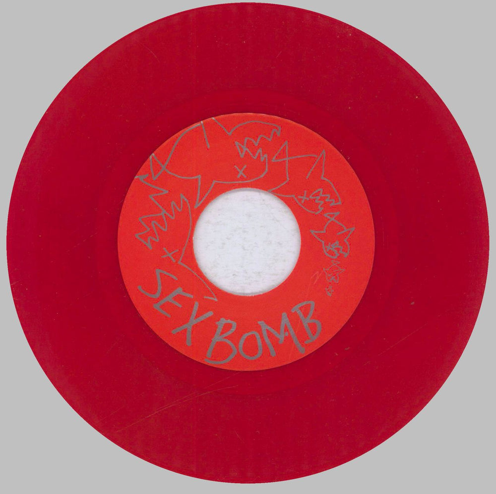 Flipper Sexbomb / Brainwash - Red Vinyl US 7" vinyl single (7 inch record / 45) FDU07SE833830