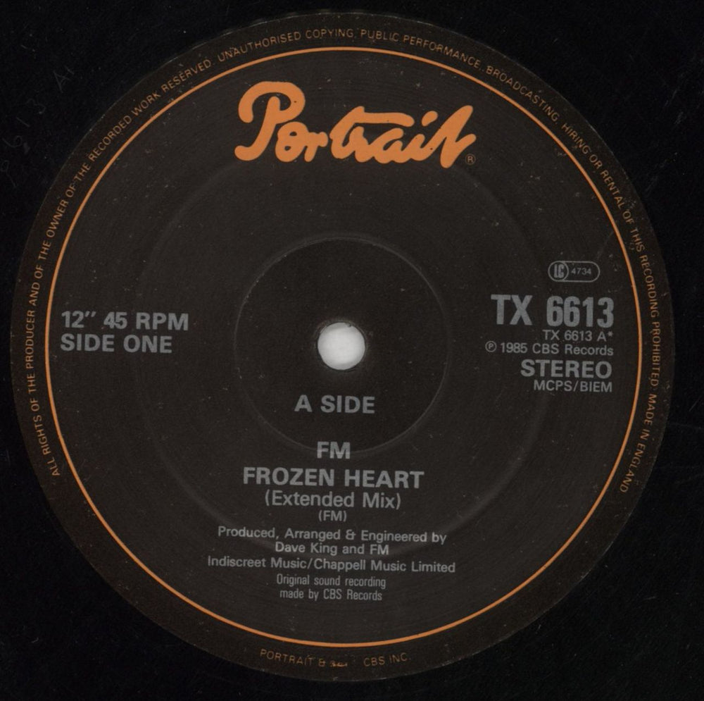 FM Frozen Heart UK 12" vinyl single (12 inch record / Maxi-single) F-M12FR285198