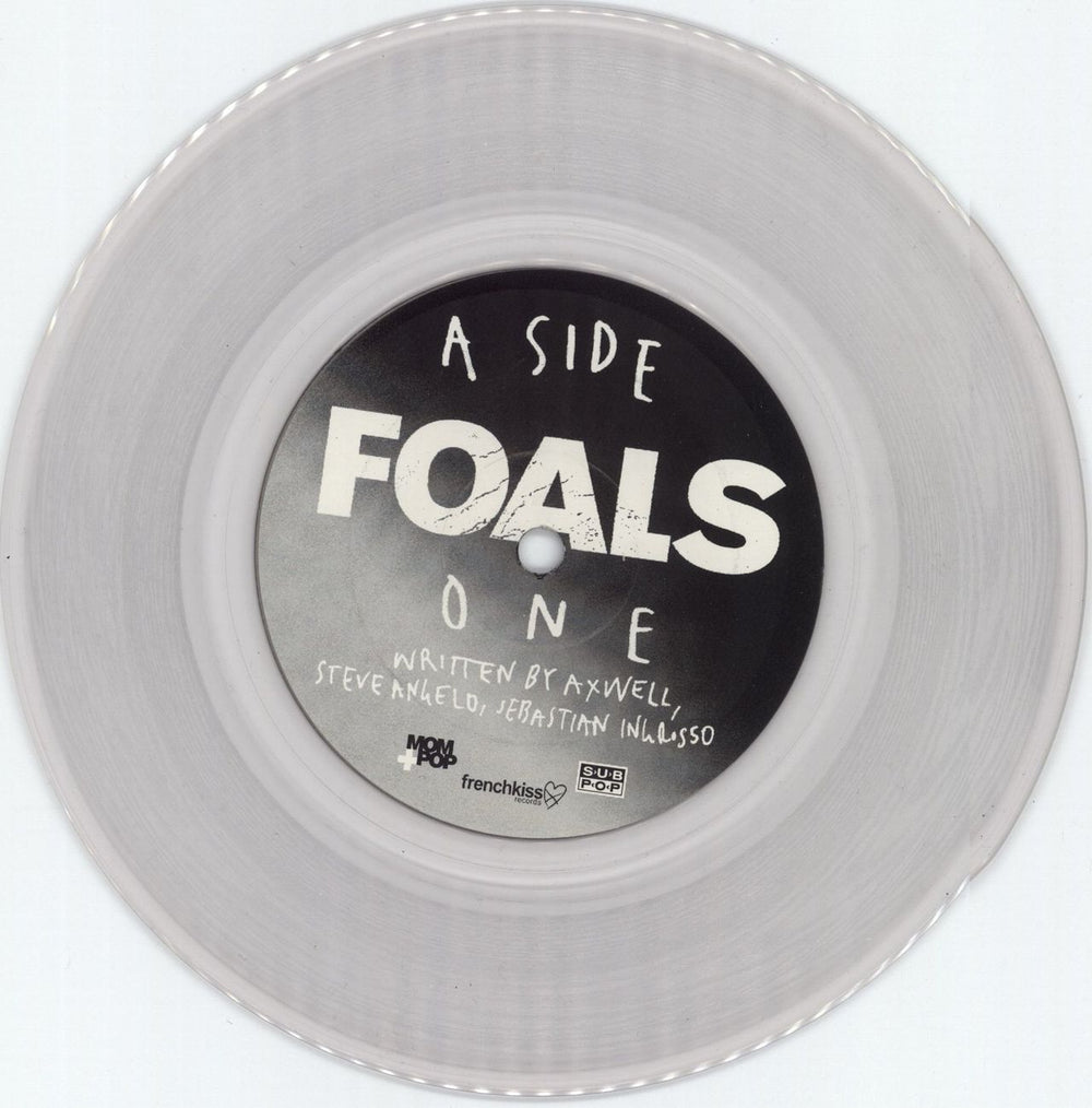 Foals Split - Clear Vinyl - RSD 2011 US 7" vinyl single (7 inch record / 45) FOA07SP865580