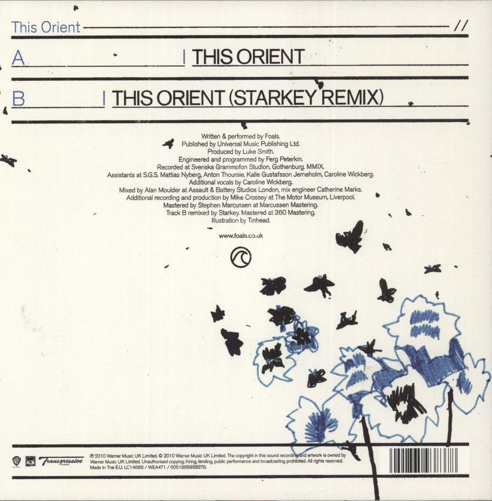 Foals This Orient UK 7" vinyl single (7 inch record / 45) 5051865938378