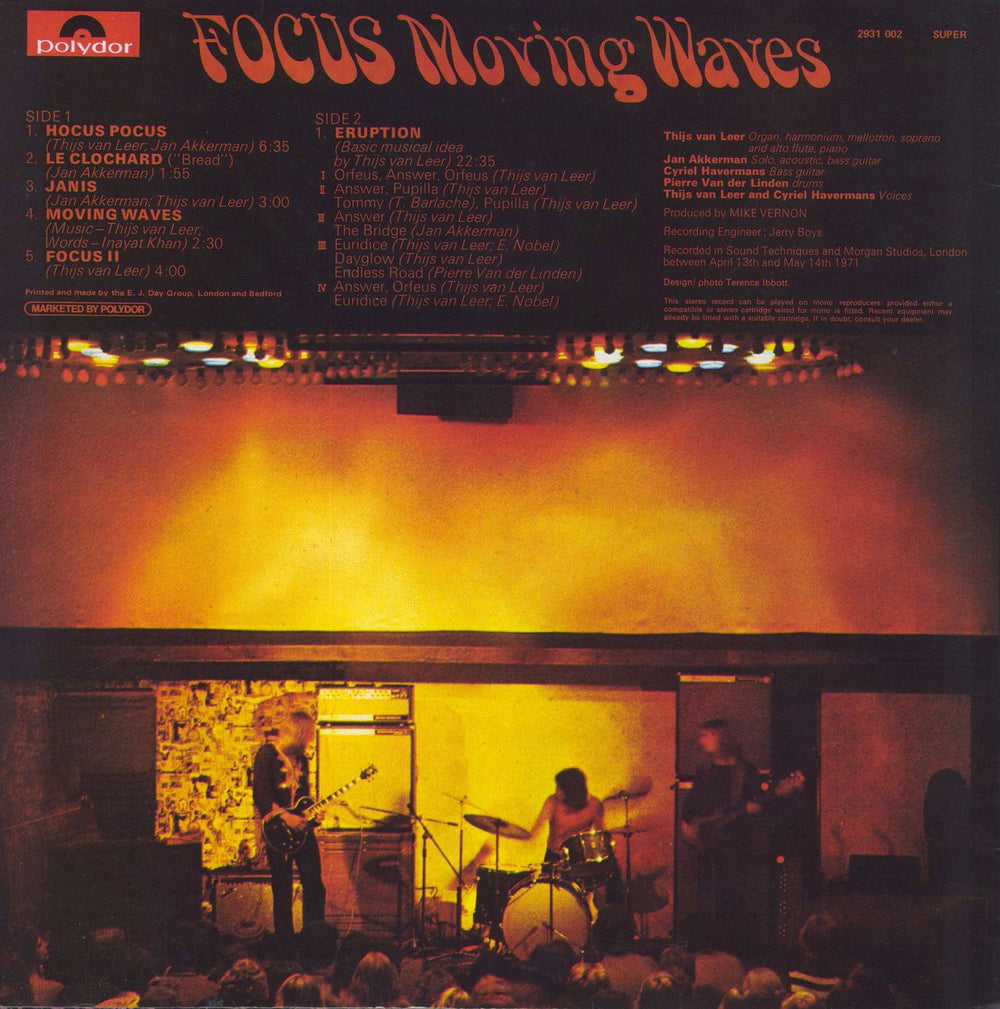 Focus Moving Waves - 1st Stereo UK vinyl LP album (LP record)