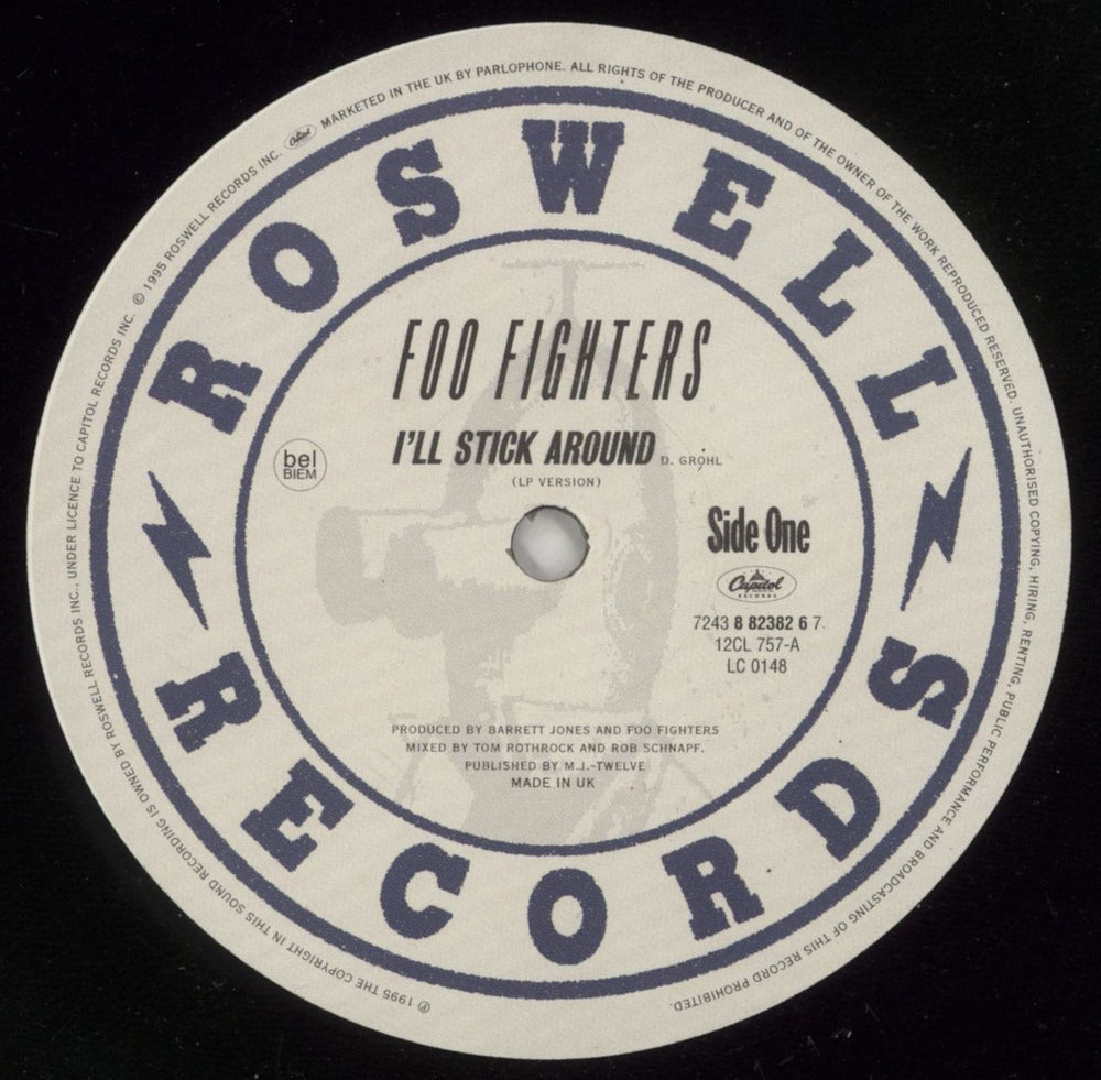 Foo Fighters I'll Stick Around - EX UK 12" vinyl single (12 inch record / Maxi-single) FOO12IL869382