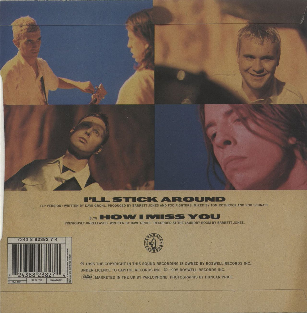 Foo Fighters I'll Stick Around - Red Vinyl UK 7" vinyl single (7 inch record / 45) 724388238274