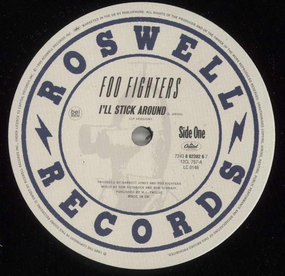 Foo Fighters I'll Stick Around UK 12" vinyl single (12 inch record / Maxi-single) FOO12IL51583