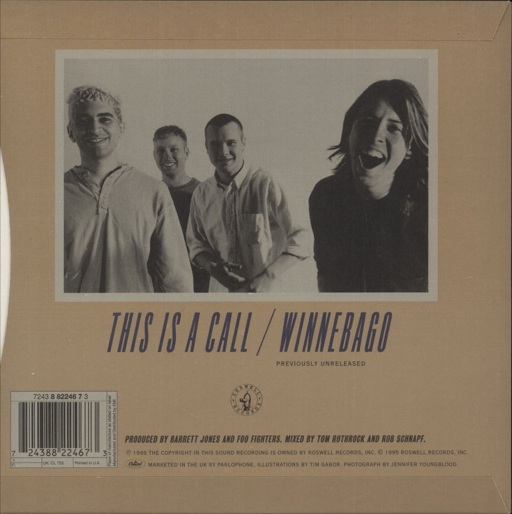 Foo Fighters This Is A Call UK 7" vinyl single (7 inch record / 45) 724388224673