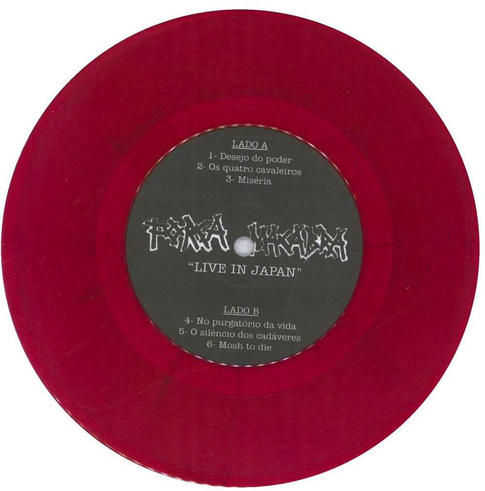 Força Macabra Ao Vivo No Japao - 2001 - Red Vinyl Brazilian 7" vinyl single (7 inch record / 45) 7QS07AO836144