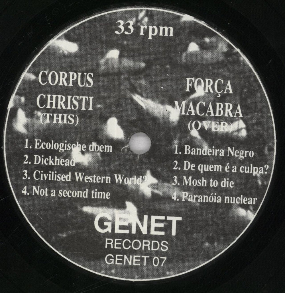 Força Macabra Ecologische Doem / Força Macabra Belgian 7" vinyl single (7 inch record / 45) 7QS07EC836141