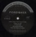 Foreigner Foreigner - Original Master Recording 180 Gram US vinyl LP album (LP record) FORLPFO835907