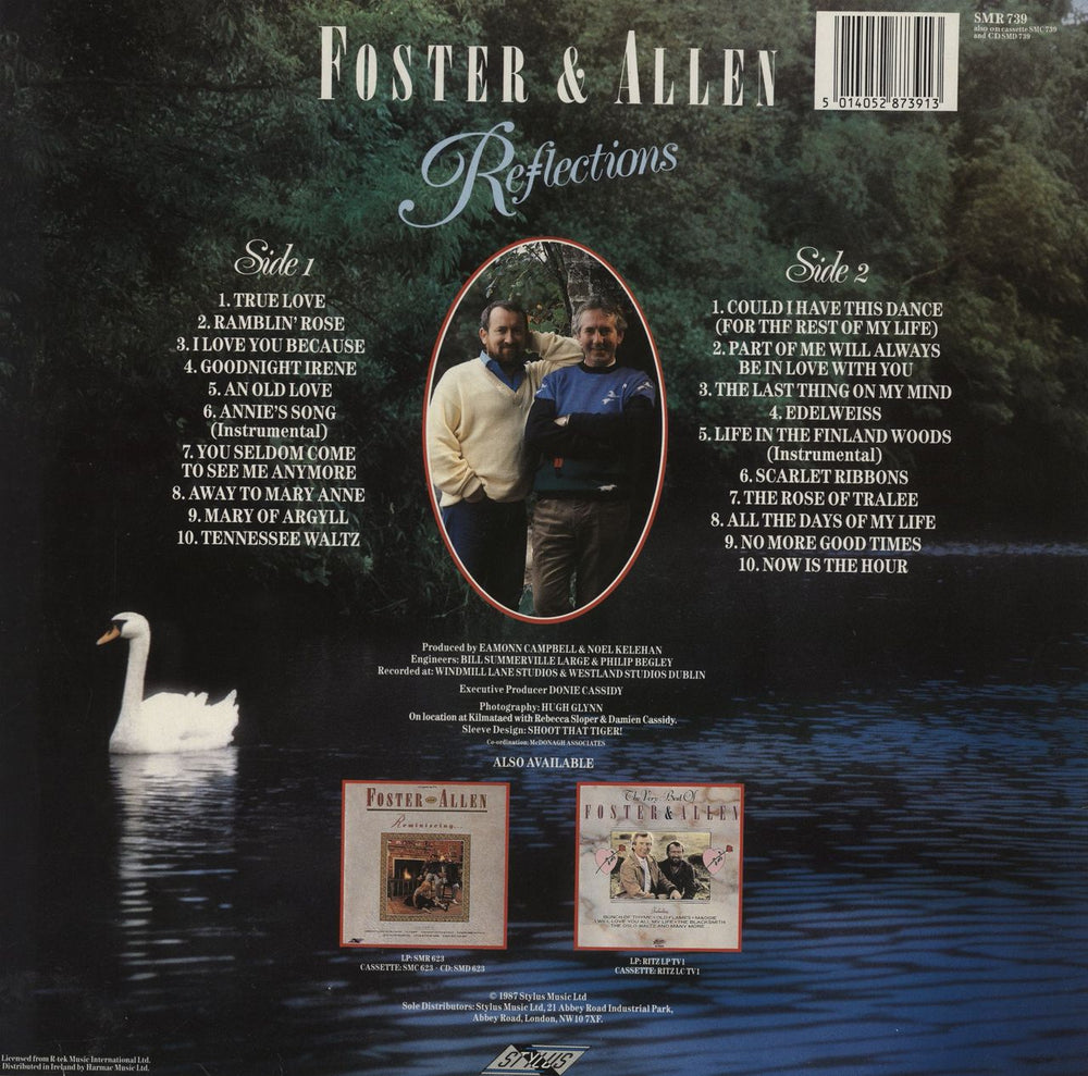 Foster & Allen Reflections UK vinyl LP album (LP record) 5014052873913