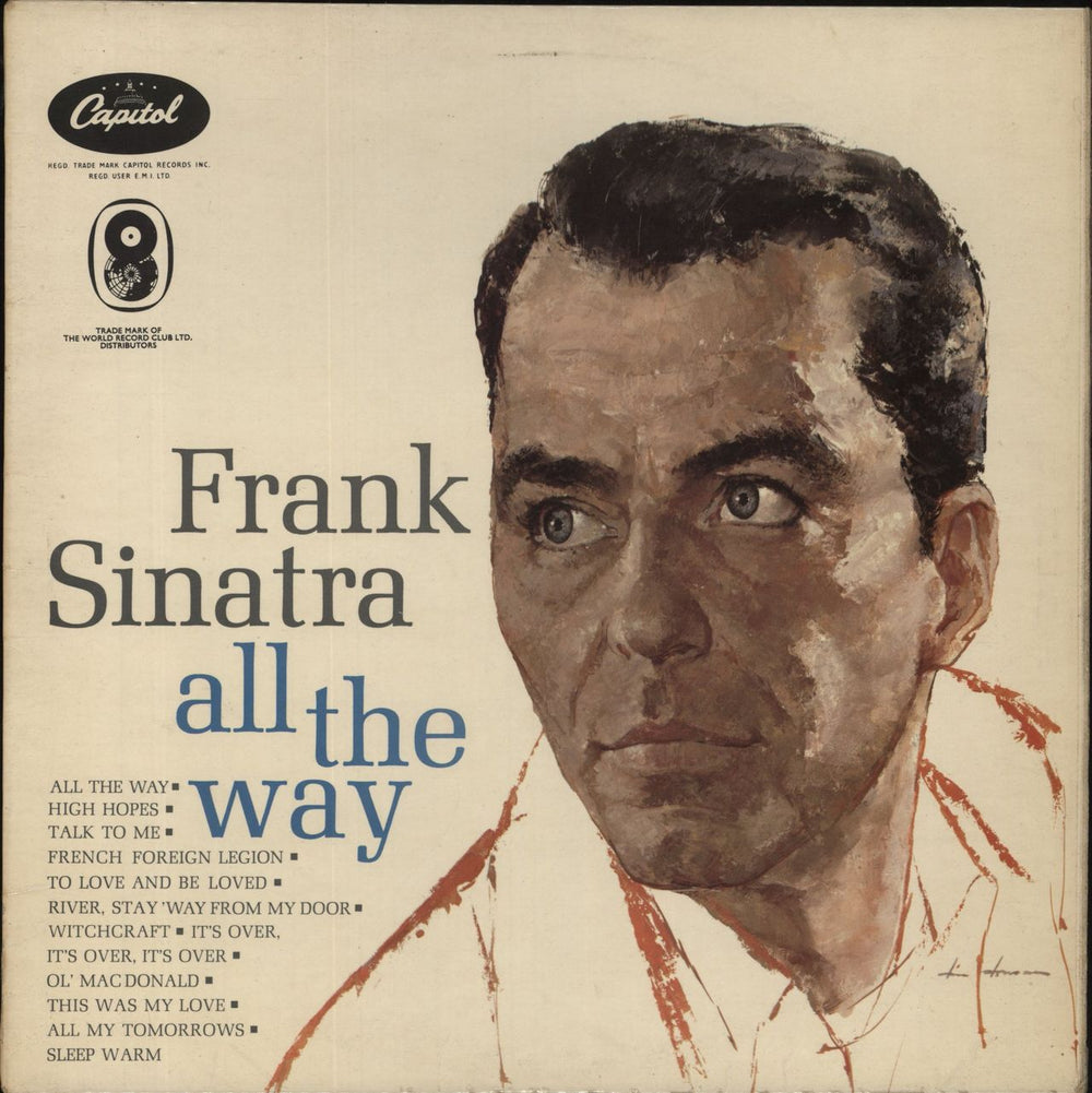 Frank Sinatra All The Way UK vinyl LP album (LP record) ST570