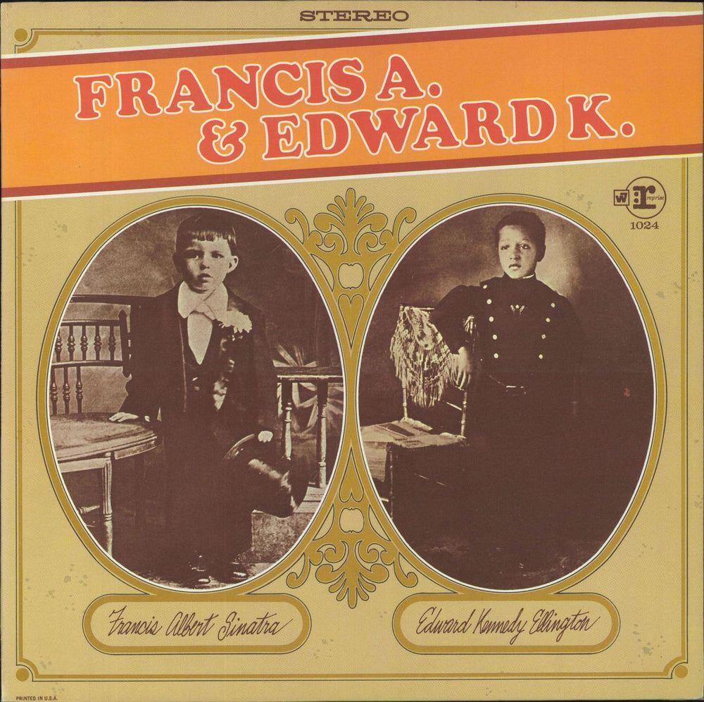 Frank Sinatra Francis A. & Edward K. US vinyl LP album (LP record) FS1024