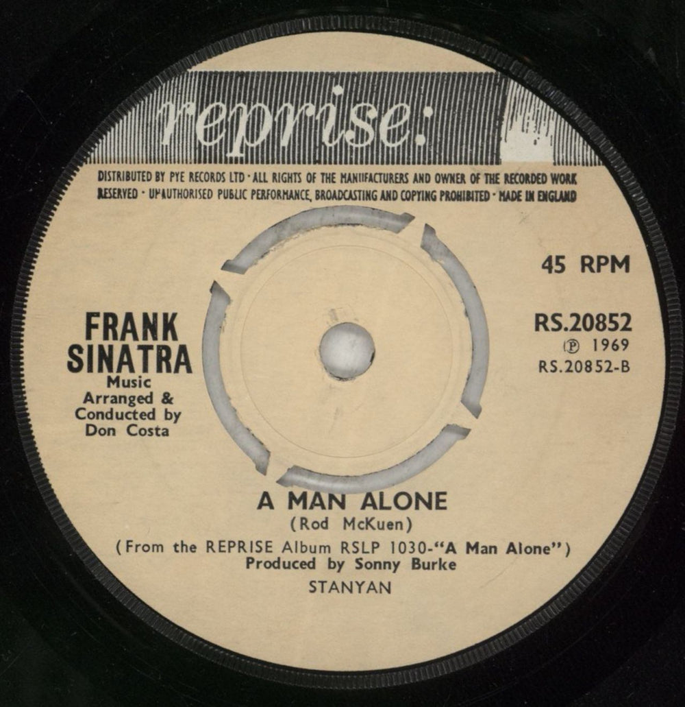 Frank Sinatra Love's Been Good To Me - 4 prong UK 7" vinyl single (7 inch record / 45)